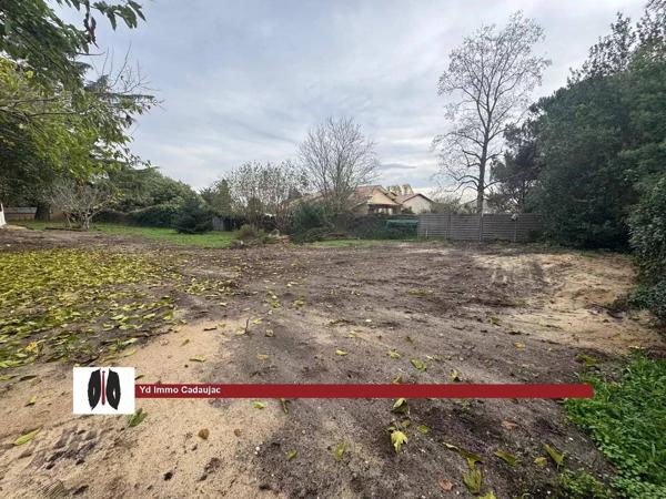 Vente immobilière : Terrain constructible à Cadaujac   550 m² 139 750 €- YD Immo Cadaujac.