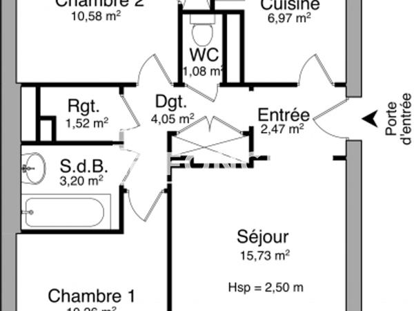 Location Appartement 3 pièces 55.86 m² - 12 RUE ADOLPHE DIETRICH Dijon 21000