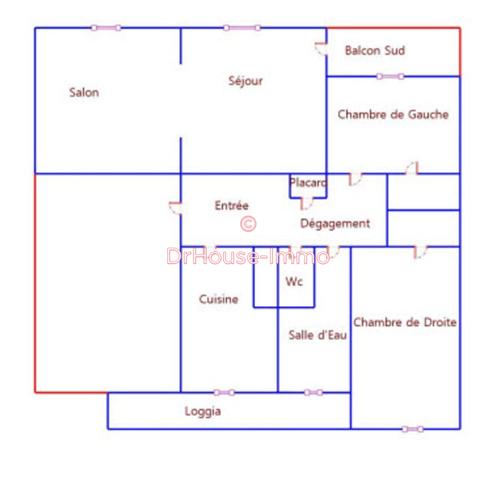 Appartement à vendre 4 pièces de 66 m²