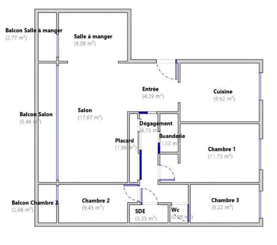 Appartement lumineux et rénové avec soin – 83 m² de bien-être aux Célestins