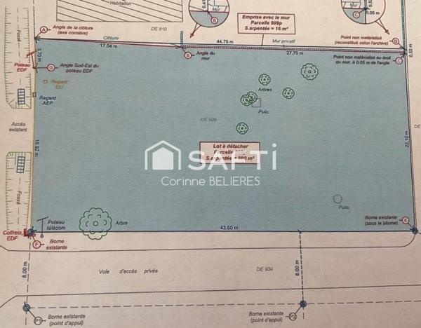 Terrain plat de 980m² viabilisé - Zone Nord de Montauban