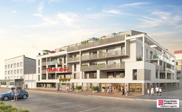 Appartement Stella 2 pièce(s) 49.12 m2 avec terrasse 17m² vue mer