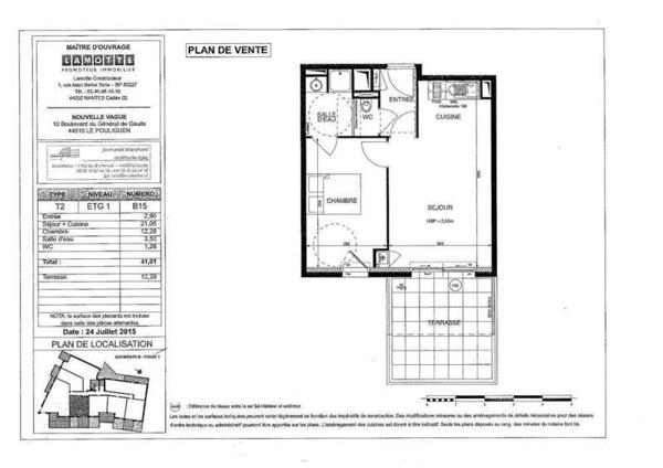Appartement 2 pièces - 44510 Le Pouliguen