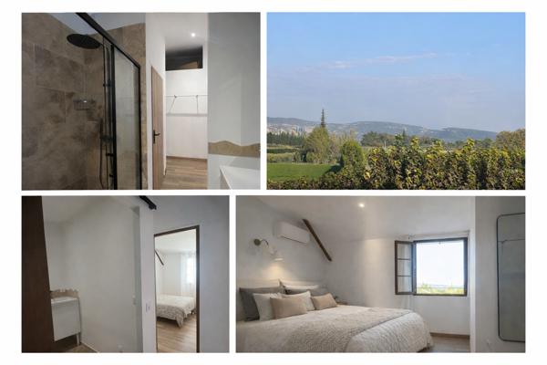 L'Isle-sur-la-Sorgue (84800) L'Isle-sur-la-Sorgue — Maison contemporaine 112 m², 2 cours privatives, parking (2 véhicules) — DPE B