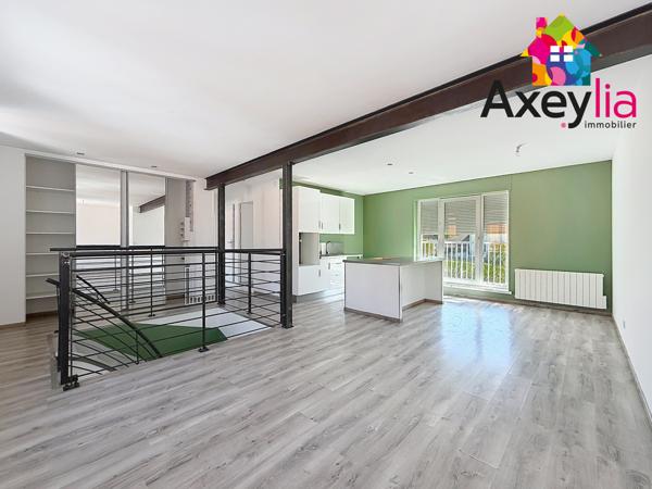 Régny (42630) A VENDRE - PROCHE PERREUX - APPARTEMENT T4 RÉNOVÉ, AU PREMIER ET DERNIER ÉTAGE AVEC TERRAIN, GARAGE ET CAVE