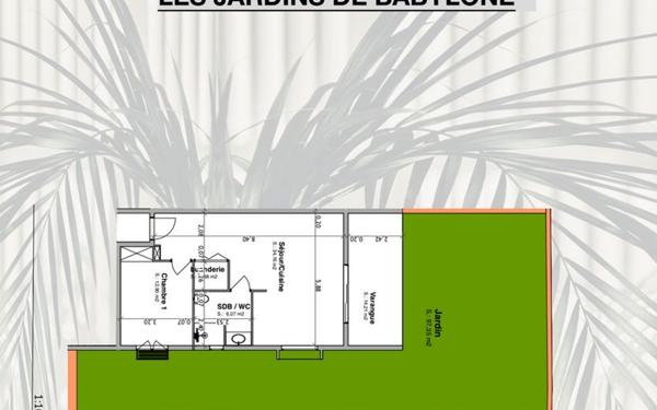 Appartement à vendre    2 pièces • 55,01 m2 L'Étang-Salé