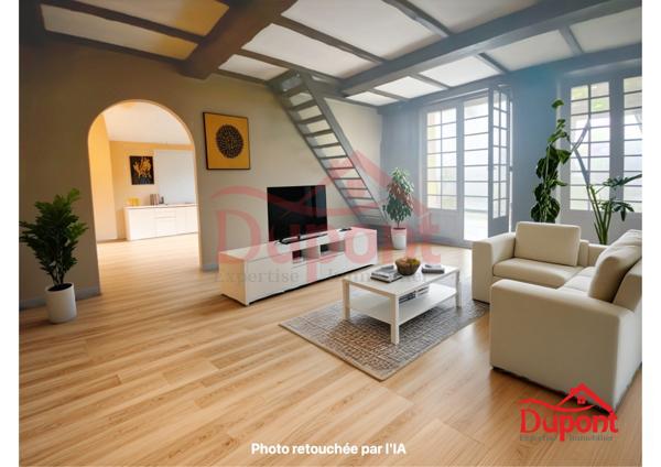 Superbe longere 3 chambres , jardin , garage.