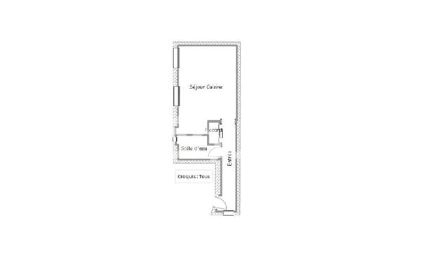 Exclusivité - GuyHoquet OBERKAMPF - Studio 19.87 m2