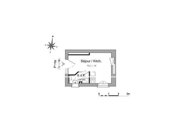 Location Studio meublé 13.19 m² - 245 RUE DE BOURGOGNE Orleans 45000