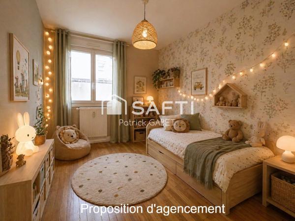 ? Appartement T4 à vendre – Quartier Maladière – Lumineux, calme avec balcon, cave et grenier
