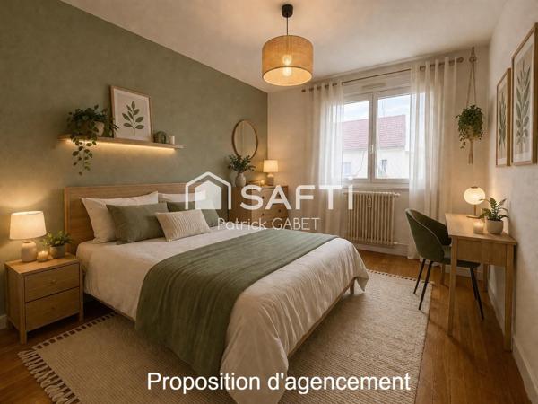 ? Appartement T4 à vendre – Quartier Maladière – Lumineux, calme avec balcon, cave et grenier