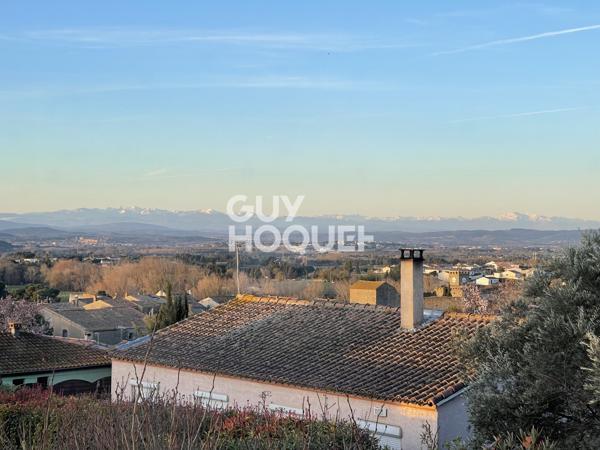 10 min CARCASSONNE - Maison 3 chambres, garage sur terrain 154 m²
