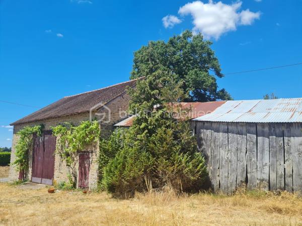 Beau potentiel pour cet ensemble immobilier à rénover, sur plus de 3 hectares de terrain, situé dans un hameau paisible et à 5mn des commerces !
Cet ensemble comprend, une charmante petite maison à rénover entièrement , soit en l'état 28m²+15m² de grenier, dépendances attenantes possibilité 95m²habitables , en face une très jolie grange de 79m² en bon état avec hangar attenant sur son terrain de 700m² environ. 
Les plus +++ Puit , verger , jolie vue dégagée , ruisseau en bas du terrain , tranquillité et proches des commodités !
Idéal pour propriétaires de chevaux / animaux .