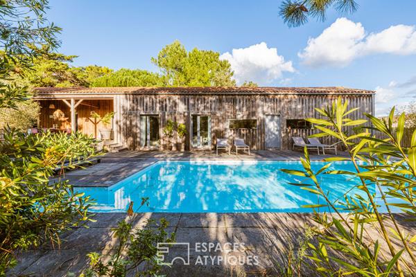 Maison à ossature bois, douceur de vivre les pieds dans le sable