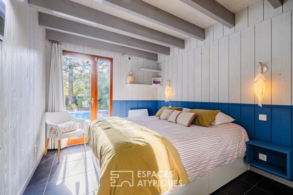 Maison à ossature bois, douceur de vivre les pieds dans le sable