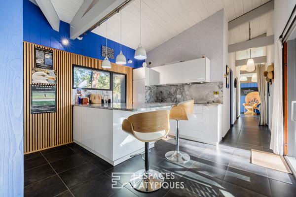 Maison à ossature bois, douceur de vivre les pieds dans le sable