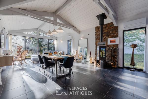 Maison à ossature bois, douceur de vivre les pieds dans le sable