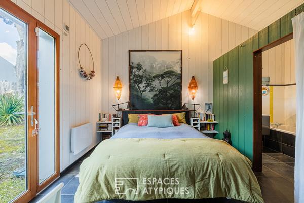 Maison à ossature bois, douceur de vivre les pieds dans le sable