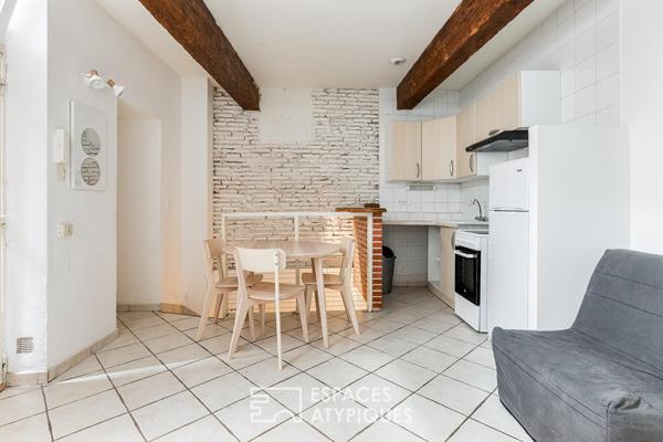Appartement avec cave toulousaine aux Carmes