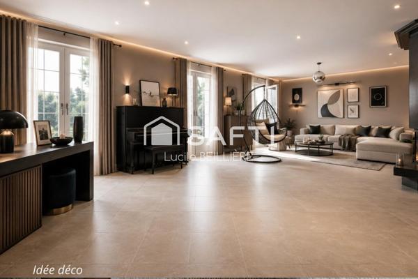 A GAGNY 93220 Maison de  202 m², 8 pièces, 5 chambres,  une cuisine fermée construite sur un terrain de 594m2