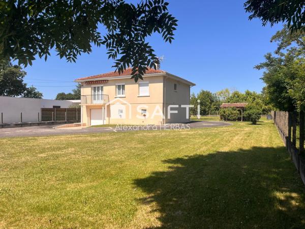 Maison 3 chambres sur terrain de 1400m²