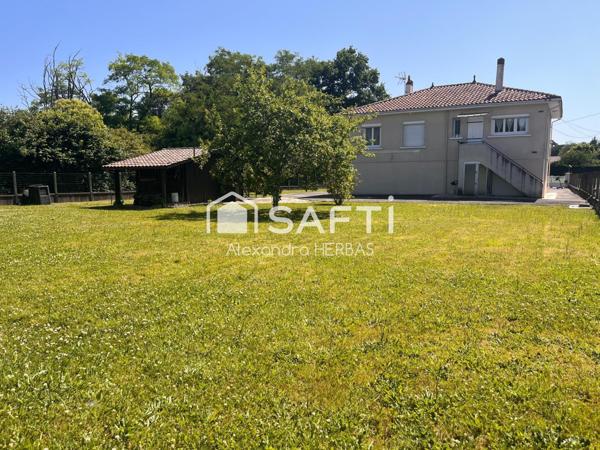 Maison 3 chambres sur terrain de 1400m²