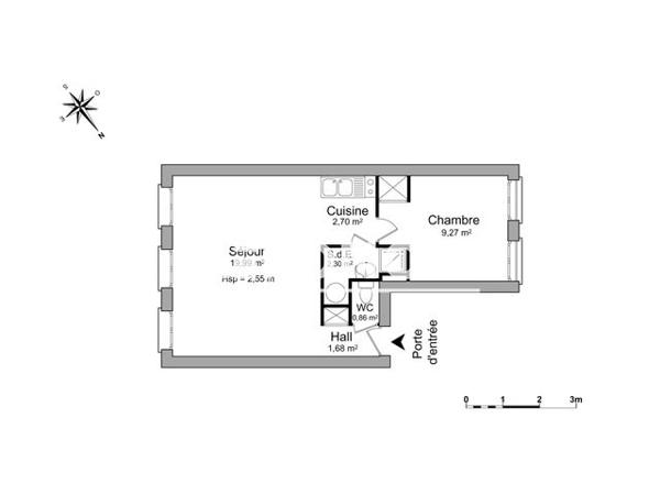 Location Appartement 2 pièces 36.8 m² - 330 RUE NATIONALE Lille 59800