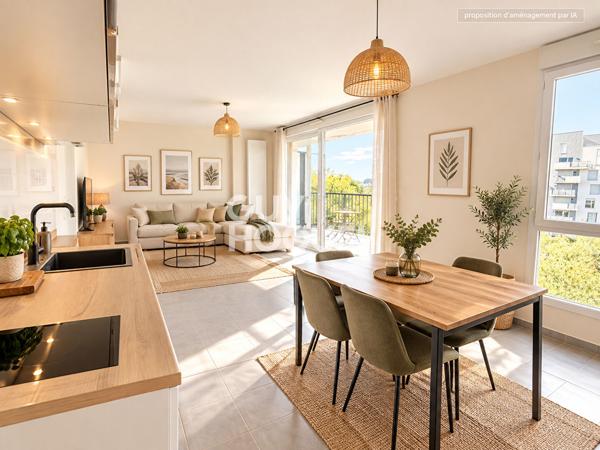 Appartement à vendre de 2 pièces de 42.39 m²