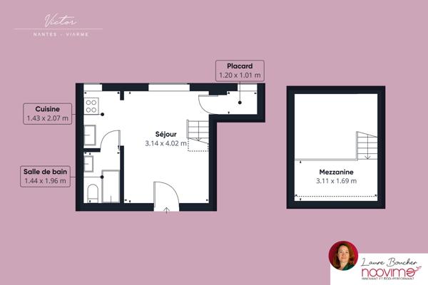 Quartier Viarme - Studio 18 m² avec mezzanine, cave et grenier