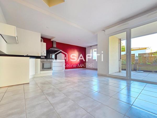 Grand T3 avec terrasse de plus de 30m² + cave