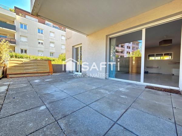 Grand T3 avec terrasse de plus de 30m² + cave
