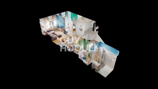 Appartement à vendre de 2 pièces de 49.72 m²