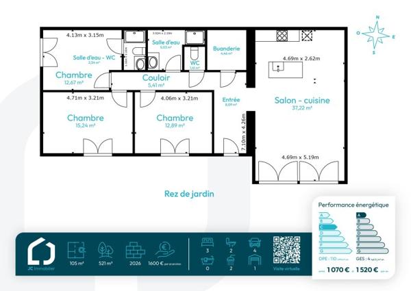 Vente / Maison de plain-pied