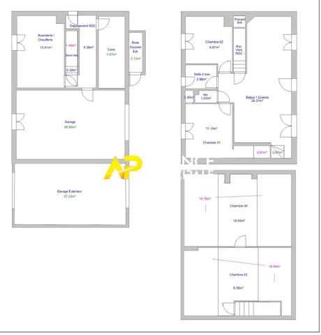 Sartrouville Maison 5 pièces - Le Val Notre-Dame sur 300 m² de parcelle €389 000 ** - Référence 9528