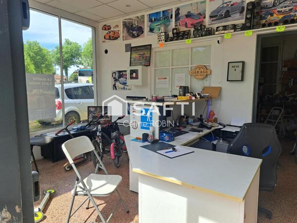 garage automobile + appartement 2 chambres