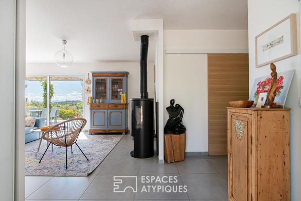 Maison contemporaine avec studio et vue exceptionnelle