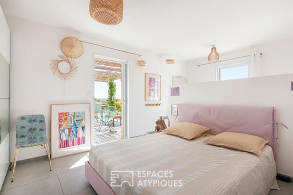 Maison contemporaine avec studio et vue exceptionnelle