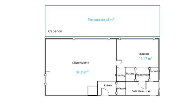 Appartement à vendre 2 pièces 56,41 m² Rueil-Malmaison