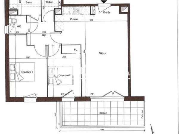 Location Appartement 3 pièces 63 m² - RUE CAMILLE PELLETAN Cenon 33150