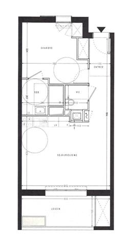 Appartement T2 46.40M²+ LOGGIA