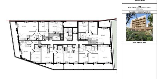 Appartement à vendre 3 pièces 63 m² Nantes