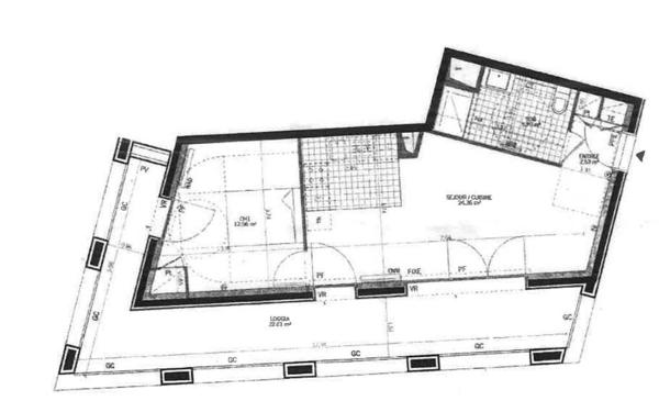 Appartement à louer    1 pièce • 45,14 m2 Clichy