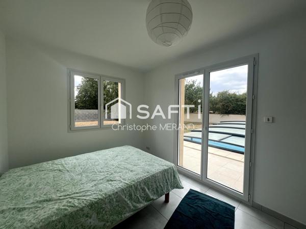 Maison de plein pied 4 chambres avec piscine poche du centre de CHATELLERAULT de 2021