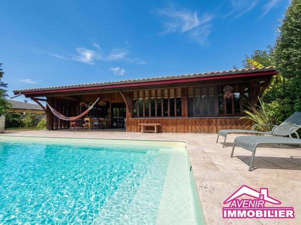 Ensemble immobilier – 2 habitations, Garage, Piscine – LACANAU