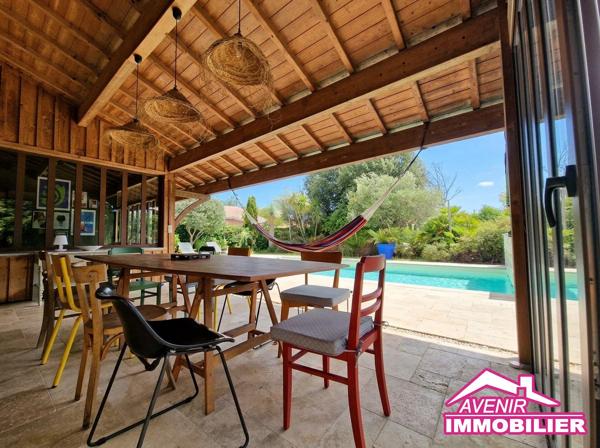 Ensemble immobilier – 2 habitations, Garage, Piscine – LACANAU