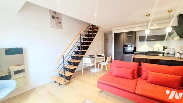 PORNIC - CENTRE VILLE - APPARTEMENT T3 DUPLEX avec parking.