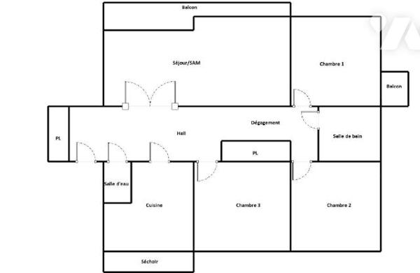 Coeur 6ème, T5 de 120 m² en étage élevé avec balcon cave et garage - 3 chambres possibilité 4.