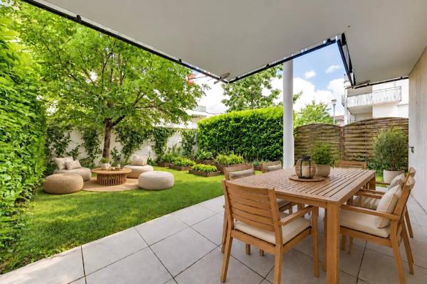 Décines – T3 traversant de 67,48 m²,  terrasse et jardin privatif de 80 m²
