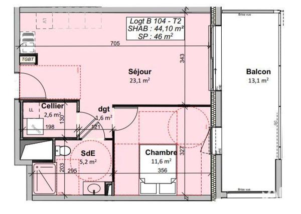 Appartement à vendre 2 pièces 44 m² Givrand