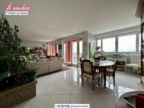 T4 | 130 M² | DOUBLE BALCON | CHALON S/S